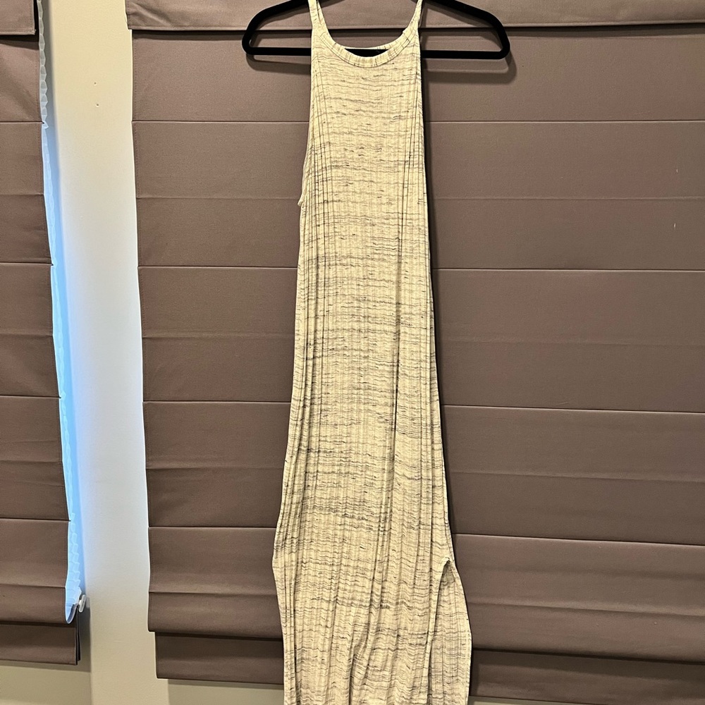 Splendid fitted midi dress marled grey